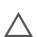 De driehoek is een indicatie voor bleken. Een witte driehoek betekent dat elk bleekmiddel is toegestaan.